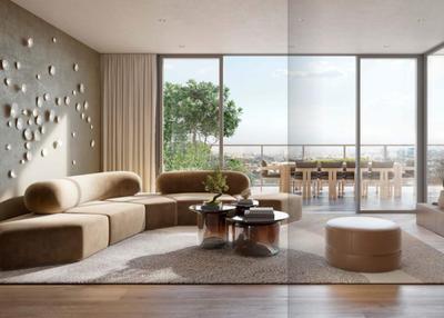 Living Room Image of 721 Sq.ft 1 BHK Apartment / Flat for sale in Majan Dubai for Rs. 29807870