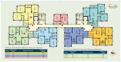 Floor Plan Image of 1158 Sq.ft 3 BHK Apartment / Flat for sale in GLS Sonar Tori, New Town Kolkata for Rs. 8000000