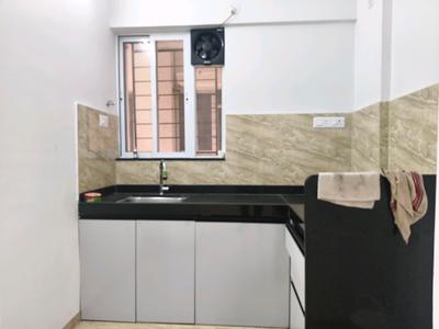 Kitchen Image of 600 Sq.ft 1 BHK Apartment / Flat for rent in VTP Leonara Building G, Mahalunge Pune for Rs. 22000
