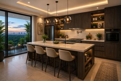 Kitchen Image of 2935 Sq.ft 4 BHK Apartment / Flat for sale in Maradu Kochi for Rs. 42200000