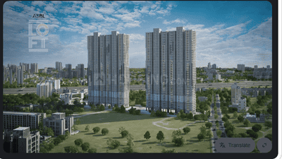 Image of 1695 Sq.ft 3 BHK Apartment / Flat for sale in ASBL Loft, Financial District, Hyderabad for Rs. 21000000