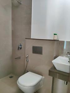 Common Bathroom Image of 800 Sq.ft 2 BHK Apartment / Flat for rent in Ashar Axis, Thane West Thane for Rs. 42000