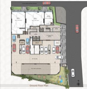 Floor Plan Image of 745 Sq.ft 2 BHK Apartment / Flat for sale in Ramas I C Maitri Menorah, Borivali West Mumbai for Rs. 23500000