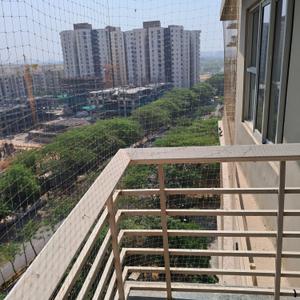 Balcony Image of 1400 Sq.ft 2.5 BHK Apartment / Flat for rent in Adani The Meadows, Shantigram Ahmedabad for Rs. 30000