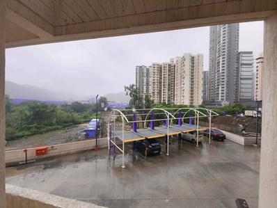 Balcony Image of 1207 Sq.ft 3 BHK Apartment / Flat for rent in Puraniks Tokyo Bay, Kasarvadavali Thane for Rs. 50000