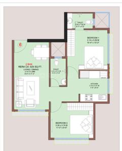Image of 629 Sq.ft 2 BHK Apartment / Flat for sale in Vikhroli East, Mumbai for Rs. 12000000