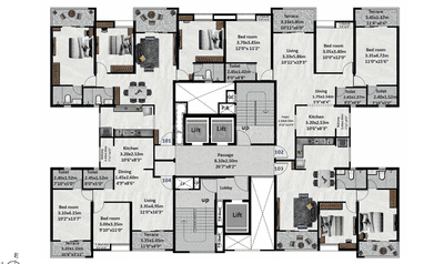 Image of 1173 Sq.ft 2 BHK Apartment / Flat for sale in Nyati Equinox, Bavdhan, Pune for Rs. 9792000