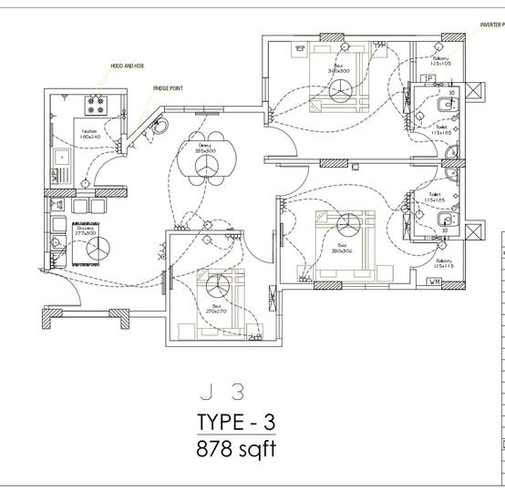 3 BHK 900 Sqft Flat for sale at Kadavanthra, Kochi Property ID 13672954