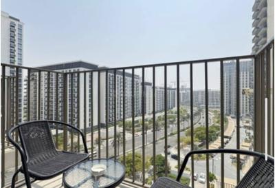 Balcony Image of 488 Sq.ft 1 BHK Apartment / Flat for rent in Dubai Hills Dubai for Rs. 195000