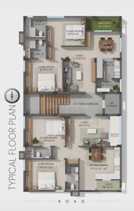 Image of 1150 Sq.ft 2 BHK Apartment / Flat for sale in Pothinamallayya Palem, Visakhapatnam for Rs. 6000000