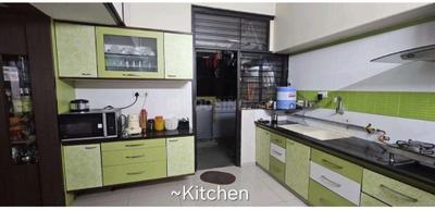 Kitchen Image of 1400 Sq.ft 3 BHK Apartment / Flat for sale in Deep Indraprasth 5, Prahlad Nagar Ahmedabad for Rs. 21000000