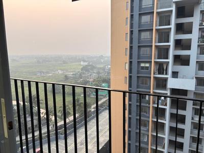 Balcony Image of 830 Sq.ft 2 BHK Apartment / Flat for rent in Elevate At Godrej Se7en, Hanspukuria Kolkata for Rs. 26000