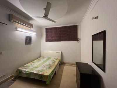 Bedroom Image of 500 Sq.ft 1 BHK Builder Floor for rent in Old Double Storey, Lajpat Nagar New Delhi for Rs. 25000
