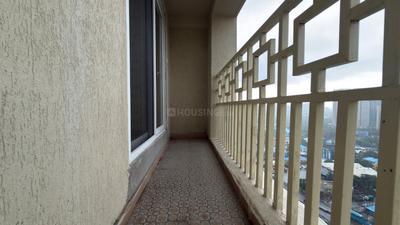 Balcony Image of 1050 Sq.ft 2 BHK Apartment / Flat for rent in Paradise Sai World City, Panvel Navi Mumbai for Rs. 29000