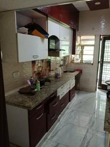 Kitchen Image of 1500 Sq.ft 3 BHK Builder Floor for rent in Avalon Gardens, Milakpur Goojar Bhiwadi for Rs. 21000