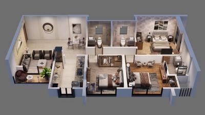 Image of 1765 Sq.ft 3 BHK Apartment / Flat for sale in Gujarat Kasturi Van, Bhayandar East, Mira Bhayandar for Rs. 16500000