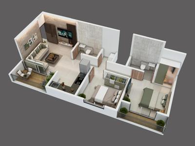 Image of 858 Sq.ft 2 BHK Apartment / Flat for sale in Avenue Regency, Fursungi, Pune for Rs. 4900000