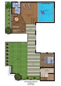 Floor Plan Image of 4955 Sq.ft 5 BHK Apartment / Flat for sale in GMS Road Dehradun for Rs. 49550000
