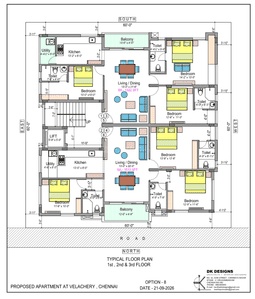 Image of 1517 Sq.ft 3 BHK Apartment / Flat for sale in Velachery, Chennai for Rs. 18962500