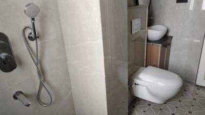 Bathroom Image of 750 Sq.ft 1 BHK Builder Floor for rent in Sector 46 Gurgaon for Rs. 36000