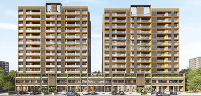 Image of 2214 Sq.ft 3 BHK Apartment / Flat for sale in Samved Opera Melody, Sargasan, Gandhinagar for Rs. 9448000