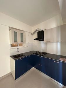 Kitchen Image of 990 Sq.ft 3 BHK Apartment / Flat for rent in Sowparnika Jazzmyna, Kunnamangalam Kozhikode for Rs. 28000