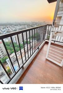 Balcony Image of 1300 Sq.ft 3 BHK Apartment / Flat for rent in Vinayak Eastern River Residency Wing C, Pimple Gurav Pune for Rs. 35000