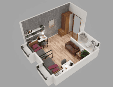 Image of 280 Sq.ft 1 RK Studio for sale in Jhamtani Bizcore, Mundhwa, Pune for Rs. 4000000