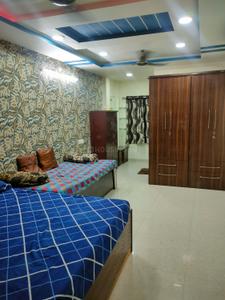 Bedroom Image of 1000 Sq.ft 2.5 BHK Builder Floor for rent in Vijay Nagar Indore for Rs. 28000