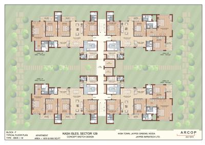 Image of 920 Sq.ft 2 BHK Apartment / Flat for sale in Jaypee Kasa Isles, Sector 129, Noida for Rs. 7000000