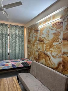 Bedroom Image of 1100 Sq.ft 1 BHK Builder Floor for rent in Malviya Nagar Jaipur for Rs. 23000