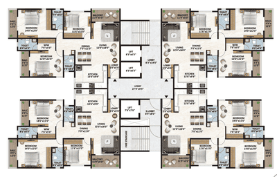 Image of 1506 Sq.ft 3 BHK Apartment / Flat for sale in Tathawade, Pune for Rs. 12800000