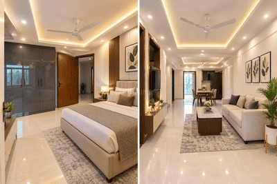 Image of 1395 Sq.ft 3 BHK Apartment / Flat for sale in Chhattarpur, New Delhi for Rs. 11500000