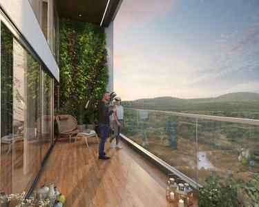 Balcony Image of 1155 Sq.ft 2 BHK Apartment / Flat for sale in Dream Delmont, Bavdhan Pune for Rs. 9300000