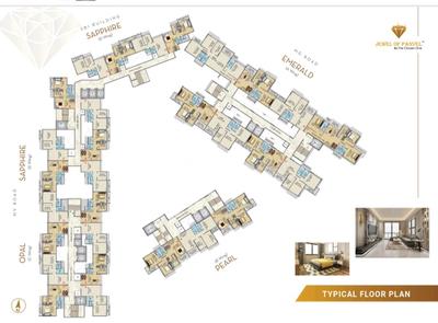 Image of 646 Sq.ft 1 BHK Apartment / Flat for sale in Jewel Of Panvel Phase I, Panvel, Navi Mumbai for Rs. 6400000
