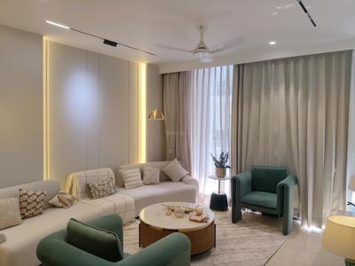 Living Room Image of 1050 Sq.ft 1 BHK Builder Floor for rent in Ambience Caitriona, DLF Phase 3 Gurgaon for Rs. 30500