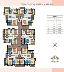 Image of 1500 Sq.ft 3 BHK Apartment / Flat for sale in Dream Tower, Argora, Ranchi for Rs. 8000000