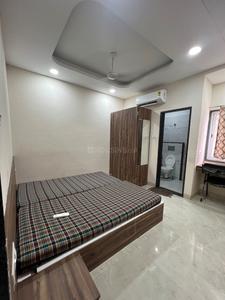 Bedroom Image of 650 Sq.ft 1 BHK Builder Floor for rent in Mahalakshmi Nagar Indore for Rs. 20000