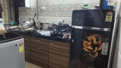 Kitchen Image of 550 Sq.ft 1 BHK Apartment / Flat for rent in S K Heights, Ghansoli Navi Mumbai for Rs. 37000