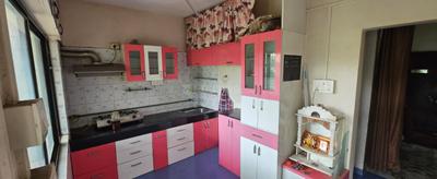 Kitchen Image of 750 Sq.ft 1 BHK Apartment / Flat for rent in Nikash Lawns, Pashan Pune for Rs. 27500