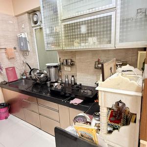 Kitchen Image of 760 Sq.ft 2 BHK Apartment / Flat for sale in Ashar Sapphire, Thane West Thane for Rs. 16000000