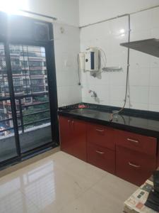 Kitchen Image of 1000 Sq.ft 2 BHK Apartment / Flat for rent in Kopar Khairane Navi Mumbai for Rs. 50000