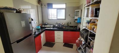 Kitchen Image of 600 Sq.ft 1 BHK Apartment / Flat for sale in Nyati Elan, Wagholi Pune for Rs. 4500000