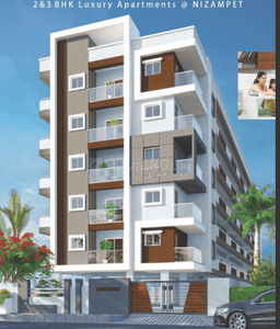 Image of 1250 Sq.ft 2 BHK Apartment / Flat for sale in Nizampet, Hyderabad for Rs. 7500000