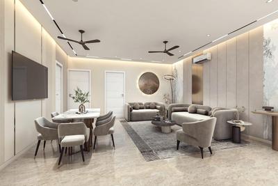 Hall Image of 1367 Sq.ft 2 BHK Apartment / Flat for rent in Raheja Vedaanta, Sector 108 Gurgaon for Rs. 28000