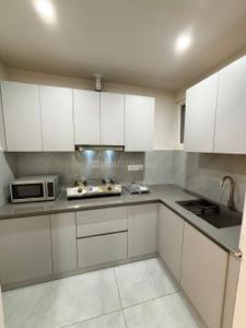Kitchen Image of 600 Sq.ft 1 BHK Apartment / Flat for rent in Trifecta Starlight, Mahadevapura Bengaluru for Rs. 15000