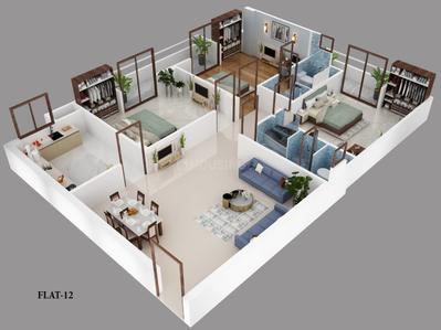 Image of 1516 Sq.ft 3 BHK Apartment / Flat for sale in Susuwahi, Varanasi for Rs. 9854000