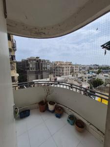 Balcony Image of 1500 Sq.ft 2 BHK Apartment / Flat for rent in Gurukul Ahmedabad for Rs. 28000