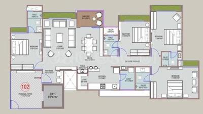 Image of 2623 Sq.ft 4 BHK Apartment / Flat for sale in Swati Parkside, Shela, Ahmedabad for Rs. 18000000