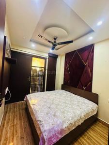 Bedroom Image of 450 Sq.ft 1 BHK Builder Floor for rent in Dwarka Mor New Delhi for Rs. 18500